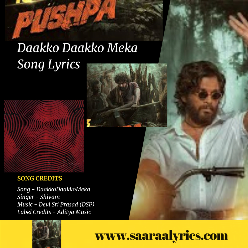 Daakko Daakko Meka Song Lyrics - Pushpa (2021)